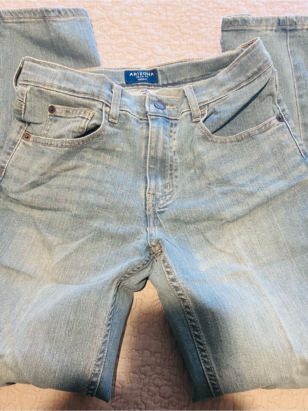 Arizona Jean Company Light Blue Relaxed Jeans size 16 Slim very good